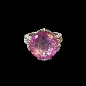 Judith Ripka Pink Sapphire Ring